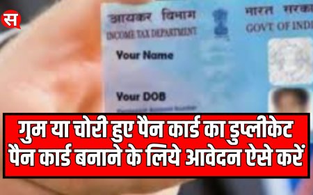 डुप्लीकेट पैन कार्ड बनाने के लिये आवेदन ऐसे करें | How to Apply for Duplicate PAN Card