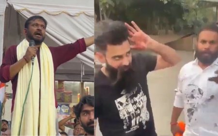 Delhi News : कन्हैया को थप्पड़ मारने वाले शख्स का वीडियो आया सामने, जानिए शख्स ने क्या कहा...