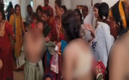 पुलिस हिरासत में युवक की मौत, महिलाओ ने अधिकारियों के सामने उत्तरे कपड़े