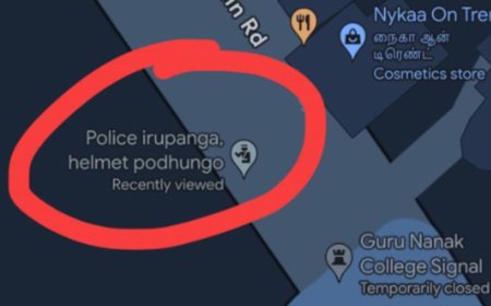 'पुलिसवाले खड़े हैं हेलमेट पहन लो',  गूगल मैप ने बाइक चालकों को किया आगाह, अब सोशल मीडिया में वायरल