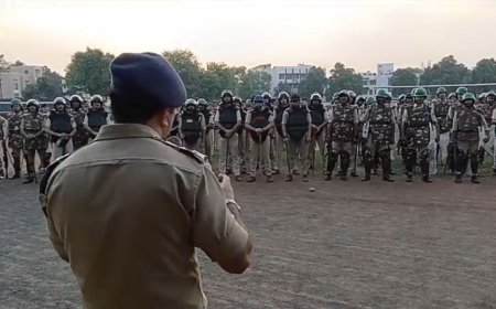 प्रदर्शनकारियों से बचने पुलिस ने किया मॉकड्रिल
