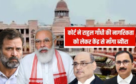 Rahul Gandhi citizenship: कोर्ट ने केंद्र से राहुल गाँधी की नागरिकता का माँगा ब्यौरा, अगली सुनवाई 30 सितंबर को...