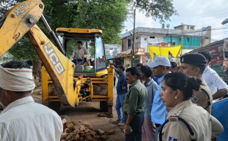 Guna News Today: सौन्‍दर्यीकरण के चलते प्रशासन ने कैंट अशोकनगर रोड से हटाया अवैध अतिक्रमण