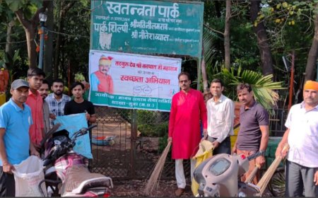 2 अक्टूबर गांधी जयंती के उपलक्ष में मानव उत्थान सेवा समिति द्वारा सफाई अभियान
