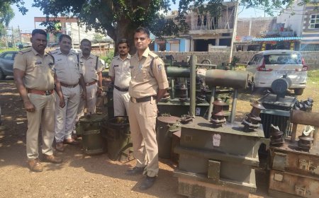 Guna News Today: फतेहगढ़ पुलिस ने किए 3.15 लाख रुपए के 13 नग विद्युत ट्रांसफॉर्मर जप्त