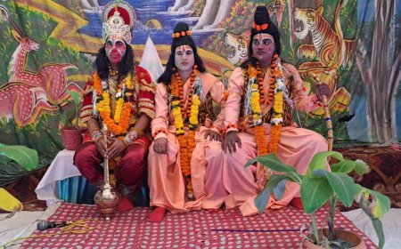 राम सुग्रीव की मित्रता और बाली वध की लीला का मंचन किया गया