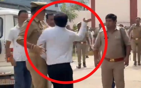 Lakhimpur Kheri News: बीजेपी विधायक योगेश वर्मा को पुलिस के सामने थप्पड़... वीडियो वायरल