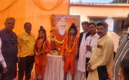 शहर में धूमधाम से मनाई महर्षि बाल्मीकि जयंती