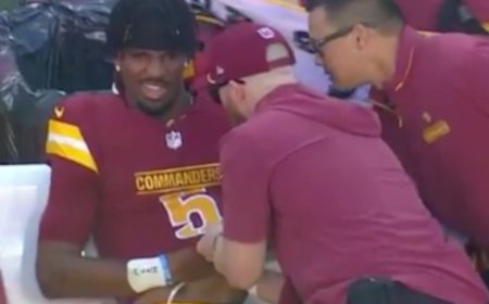 Jaden Daniels suffered a rib injury, after leaving the game, will have to give tests for further games