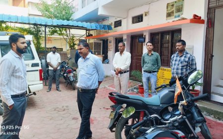 नायब तहसीलदार द्वारा नप.बीनागंज का किया औचक निरीक्षण,अनुपस्थित कर्मचारियों को जारी हुआ नोटिस