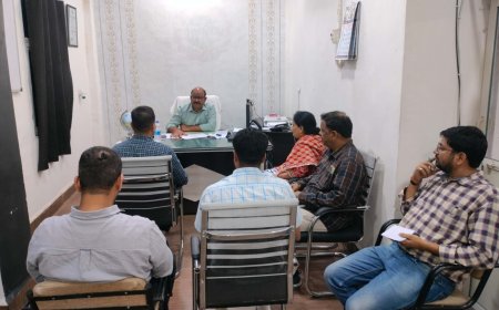 कलेक्टर द्वारा तहसील कार्यालय चांचौड़ा का किया औचक निरीक्षण