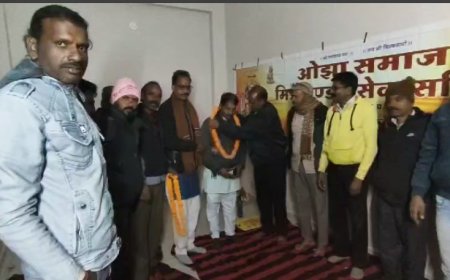 विश्वकर्मा जयंती महोत्सव को लेकर ओझा समाज की जिला बैठक हुई संपन्न