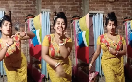 Desi Bhabhi Dance Video : देसी भाभी ने तोड़ दी सारी हद, कैमरे के सामने लगाया कातिलाना ठुमका