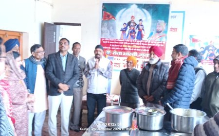 वीर बाल दिवस सप्ताह: सेवाभारती अन्नपूर्णा भोजनालय में हुआ कार्यक्रम का शुभारंभ