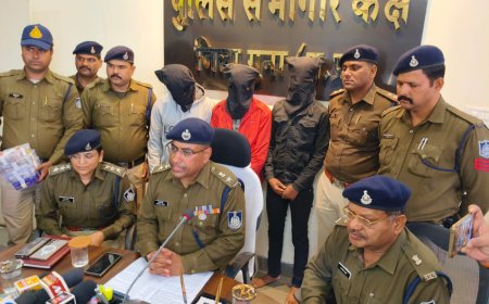 गुना पुलिस ने मां भगवती पेट्रोल पंप लूटकांड का किया खुलासा,मैनेजर सहित तीन आरोपी गिरफ्तार