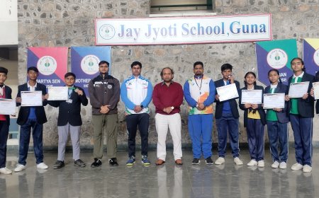 इंदौर में संपन्न जूडो प्रतियोगिता में जय ज्योति स्कूल के बच्चों का रहा शानदार प्रदर्शन, जीते पदक