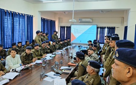 Guna News : पुलिस अधीक्षक ने ली अपराध समीक्षा मीटिंग