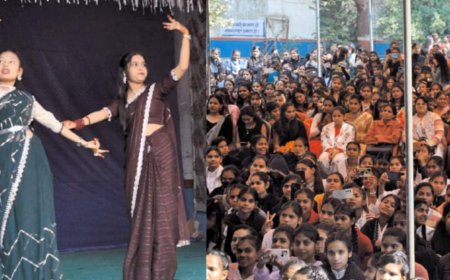 एमएलबी में 12वीं कक्षा की छात्राओं को दी भावपूर्ण विदाई