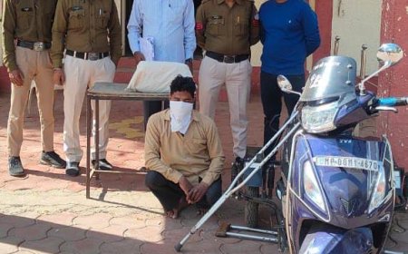 Guna News: कोतवाली पुलिस ने रात्रि गस्त में स्कूटी पर गांजा तस्करी करते नशा तस्कर पकड़ा