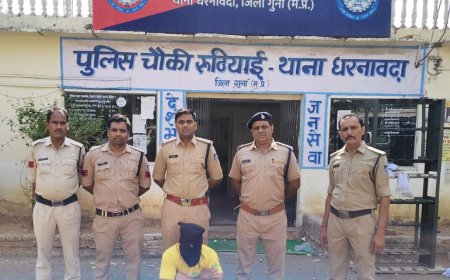 Guna News: पुलिस ने हरियाणा के फरार आरोपी को पकड़ा, 21 लाख की चोरी में थी संलिप्तता