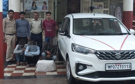 Guna News Today: अर्टिगा कार में गांजा तस्‍करी कर रहे मुरैना-ग्‍वालियर के सौदागरों पर केंट थाना पुलिस का शिकंजा