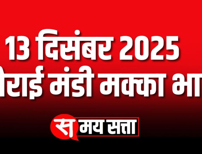 चौराई मंडी मक्का भाव (13 दिसंबर 2025) | Today Chaurai Mandi Makka Bhav | आज का चौराई मंडी मक्का भाव